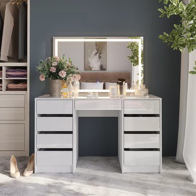 TOCADOR MODERNO HATORI BLANCO RYR MUEBLES