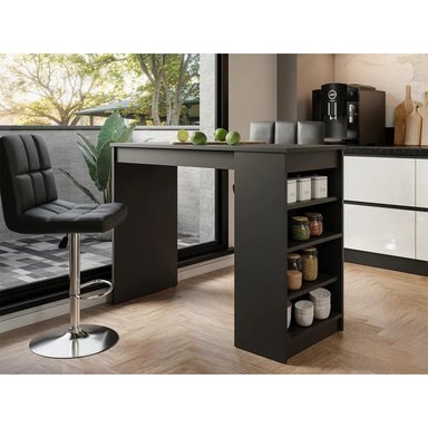 MESA BARRA DESAYUNADOR KENICHI NEGRO RYR MUEBLES