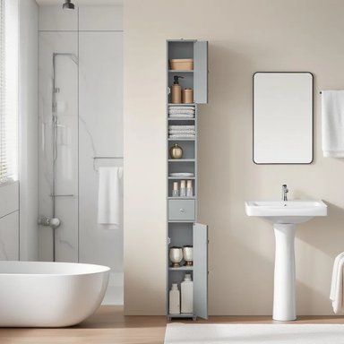MUEBLE DE BAÑO HELENA GRIS RYR MUEBLES