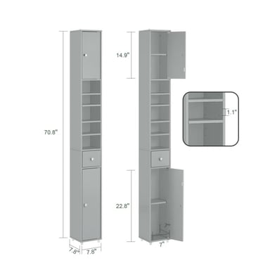 MUEBLE DE BAÑO HELENA GRIS RYR MUEBLES - 3