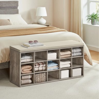 ZAPATERA MODERNA LOUISE CEMENTO RYR MUEBLES