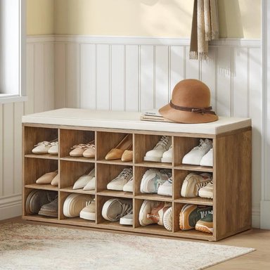 ZAPATERA MODERNA LOUISE MARRÓN RYR MUEBLES