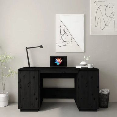 ESCRITORIO MODERNO ALONSO NEGRO RYR MUEBLES