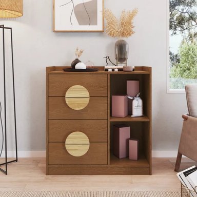 CÓMODA MODERNA ALOH 4 CAJONES MARYRÓN RYR MUEBLES
