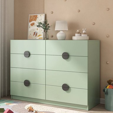 CÓMODA MODERNA ARIAN 8 CAJONES AGAVE RYR MUEBLES