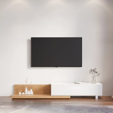 MUEBLE DE TV MODERNO 80' KIWAMI HAYA Y BLANCO RYR MUEBLES
