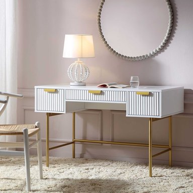ESCRITORIO MODERNO TIANBA BLANCO RYR MUEBLES