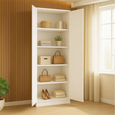 ARMARIO MULTIUSOS NATALIA BLANCO 2 PUERTAS RYR MUEBLES - 4