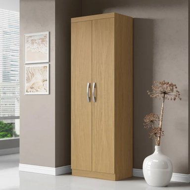 ARMARIO MULTIUSOS KEYSI MARRÓN CLARO ALTO 170 CM RYR MUEBLES