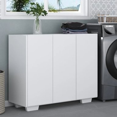 ARMARIO MULTIUSOS PARA LAVANDERÍA ATE BLANCO 3 PUERTAS RYR MUEBLES