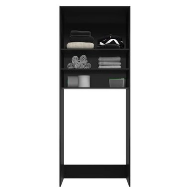 ARMARIO MULTIUSOS PARA LAVADORA REGA NEGRO 2 PUERTAS RYR MUEBLES - 4