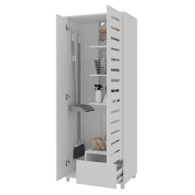 ARMARIO MULTIUSOS PARA LAVANDERÍA EMILIE BLANCO 2 PUERTAS 1 CAJÓN RYR MUEBLES - 4