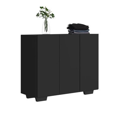 ARMARIO MULTIUSOS PARA LAVANDERÍA ATE NEGRO 3 PUERTAS RYR MUEBLES - 2