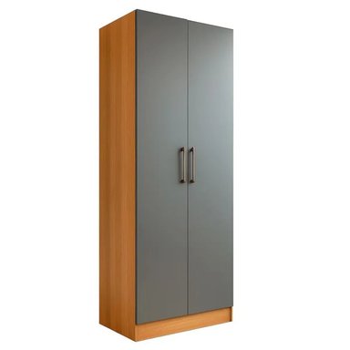 ARMARIO MULTIUSOS NATALIA MARRÓN CLARO CON NEGRO  2 PUERTAS RYR MUEBLES - 3