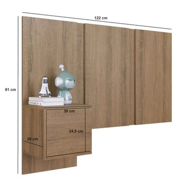 CABECERA 1.5 PLAZAS MODERNA TALI MARRÓN RYR MUEBLES - 4