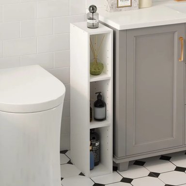 ESTANTE MODERNO KENGO BLANCO 3 ESPACIOS 15 CM RYR MUEBLES - 2