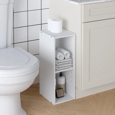 ESTANTE MODERNO KENGO BLANCO 2 ESPACIOS 20 CM RYR MUEBLES - 3