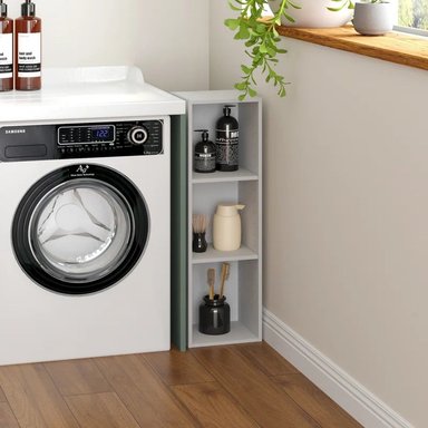 ESTANTE MODERNO KENGO BLANCO 3 ESPACIOS 25 CM RYR MUEBLES - 2