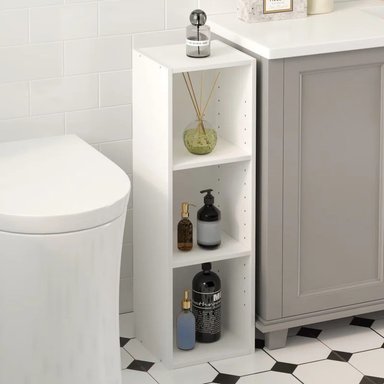 ESTANTE MODERNO KENGO BLANCO 3 ESPACIOS 25 CM RYR MUEBLES - 3