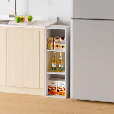 ESTANTE MODERNO KENGO BLANCO 3 ESPACIOS 25 CM RYR MUEBLES - 4