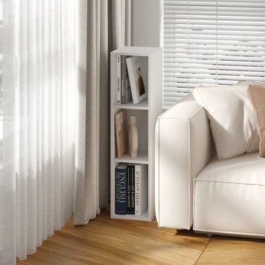 ESTANTE MODERNO KENGO BLANCO 3 ESPACIOS 20 CM RYR MUEBLES