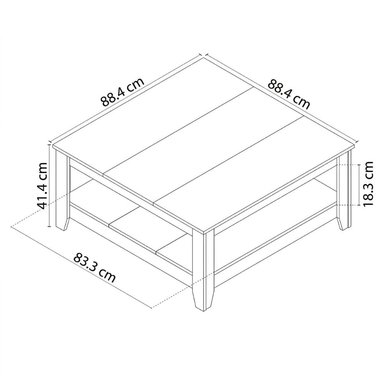 MESA DE CENTRO KAEL PANELA RYR MUEBLES - 3