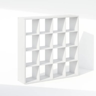ESTANTE MODERNO 16 ESPACIOS 37 CM KENGO BLANCO RYR MUEBLES - 4