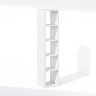 ESTANTE MODERNO 5 ESPACIOS 37 CM KENGO BLANCO RYR MUEBLES - 3