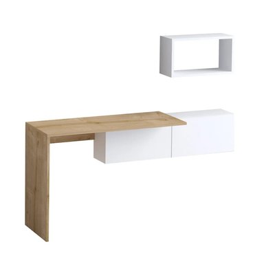 ESCRITORIO CON RECIBIDOR MODERNO ESTELA 2 PUERTAS RYR MUEBLES - 3