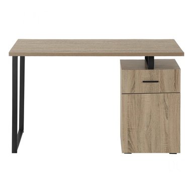 ESCRITORIO MODERNO POLO 1 CAJÓN 1 PUERTA MARRÓN RYR MUEBLES - 1