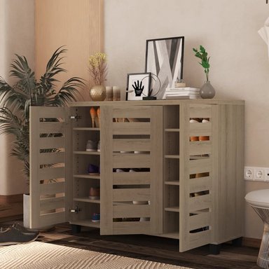 ZAPATERA MODERNA DELIA 3 PUERTAS ROVERE RYR MUEBLES - 4
