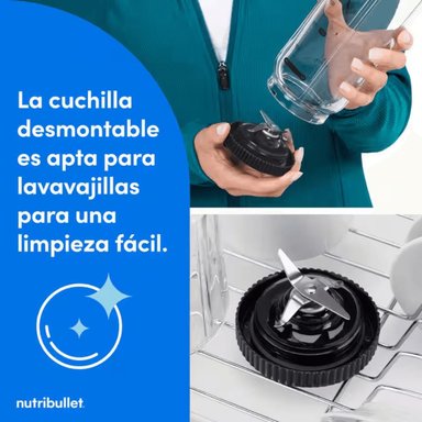EXTRACTOR DE NUTRIENTES PORTÁTIL NUTRIBULLET FLEX 650 ML NEGRO - 4