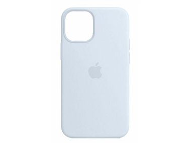 CASE IPHONE 14 SILICONA CELESTE BEBE + MICA VIDRIO COMPLETO - 2