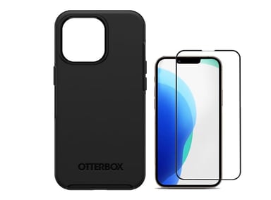 CASE IPHONE 14 PLUS OTTERBOX SYMMETRY NEGRO + MICA VIDRIO - 1