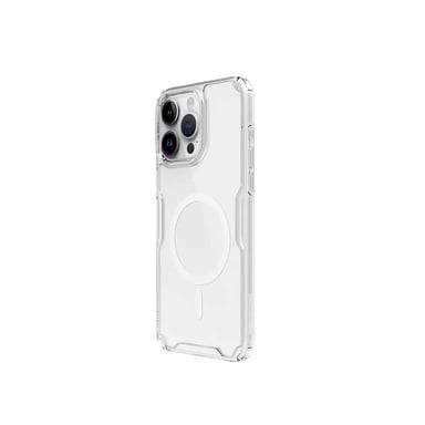 CASE IPHONE 15 PRO MAX NILLKIN FUNDA NATURE MAGSAFE CLEAR - 1