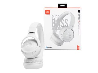 AUDÍFONOS JBL ON-EAR TUNE 510BT BLUETOOTH 5.0 PURE BASS SOUND BLANCO - 1