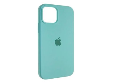 FUNDA SILICONE CASE PARA IPHONE 15 PRO VERDE JADE + MICA DE VIDRIO 11D COMPLETO - 3