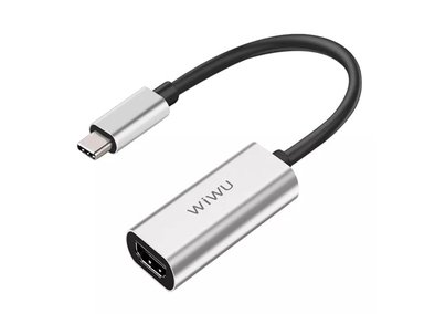 ADAPTADOR WIWU ALPHA HDMI USB-C A HDMI - GRIS - 1