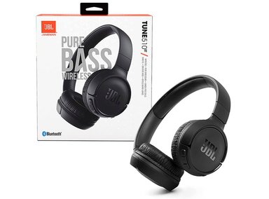 AUDÍFONOS JBL ON-EAR BLUETOOTH TUNE 510BT PURE BASS 40 HORAS DEPORTIVO NEGRO - 1