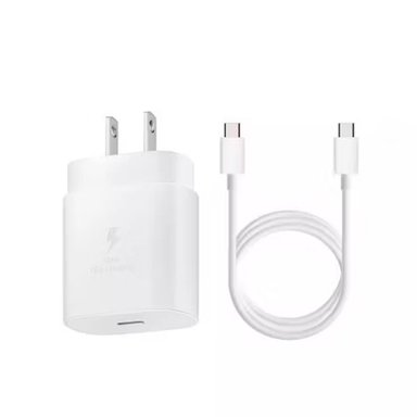 CARAGADOR SAMSUNG 25W EP-TA800 + CABLE C A C PARA GALAXY A55/A56 BLANCO - 4
