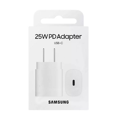 ADAPTADOR SAMSUNG 25W EP-TA800 PARA GALAXY A55/A56 BLANCO - 1