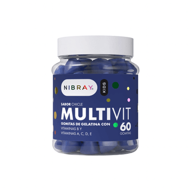 MULTIVITAMÍNICO B1 B2 B6 B9 B12 A D C Y E NIBRAY KIDS PACK 2 FRASCOS - 2