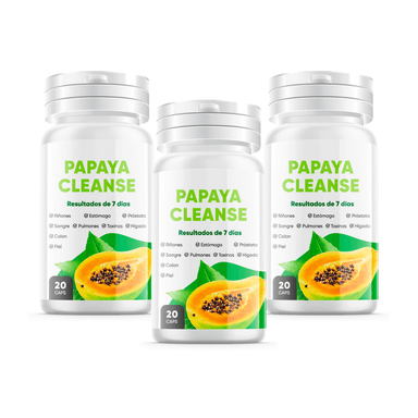 SUPLEMENTO CÁPSULAS BLANDAS PAPAYA CLEANSE NATURAL PACK 3X2