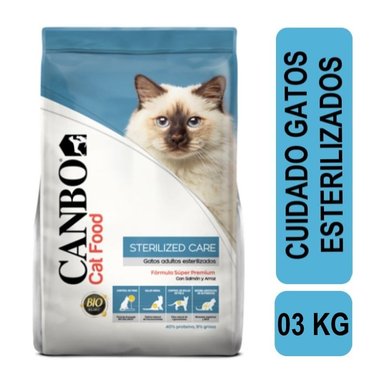 CANBO SÚPER PREMIUM GATOS CUIDADO PARA ESTERILIZADOS 3 KG
