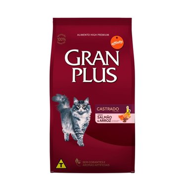 GRAN PLUS GATOS CASTRADOS ADULTOS SALMON Y ARROZ 10 KG