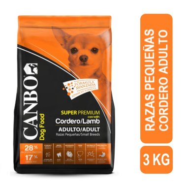 COMIDA PERROS ADULTOS CANBO RAZA PEQUEÑA SABOR CORDERO SÚPER PREMIUM 3 KG