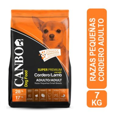 COMIDA PERROS ADULTOS CANBO RAZA PEQUEÑA SABOR CORDERO SÚPER PREMIUM 7 KG