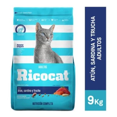 RICOCAT ADULTOS ATÚN, SARDINA Y TRUCHA 9 KG