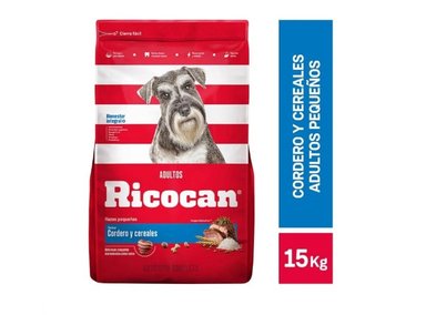 COMIDA SECA PERROS ADULTOS RICOCAN RAZA PEQUEÑA SABOR CORDERO SACO CORDERO 15 KG