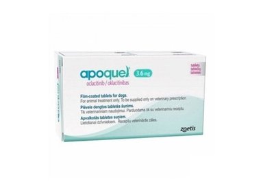 TRATAMIENTO PERROS ZOETIS ADULTO RAZA MEDIANA 20 TAB APOQUEL 3.6 MG DE LA DERMATITIS ALÉRGICA